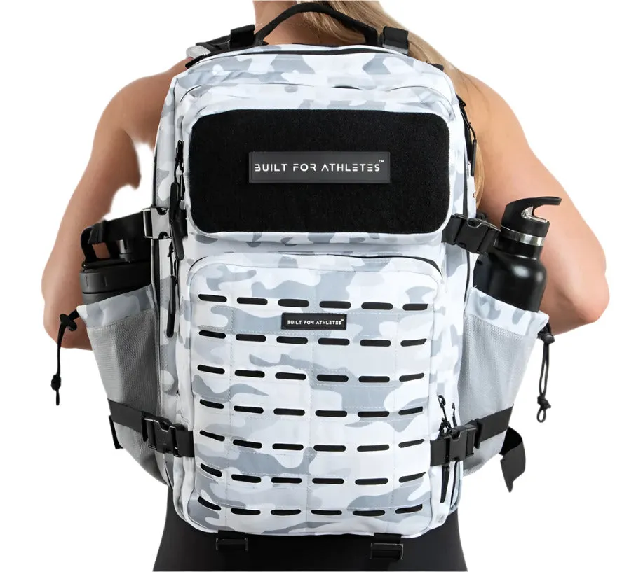 Built for Athletes - Gym Backpack - 45L (Large) - White Camo