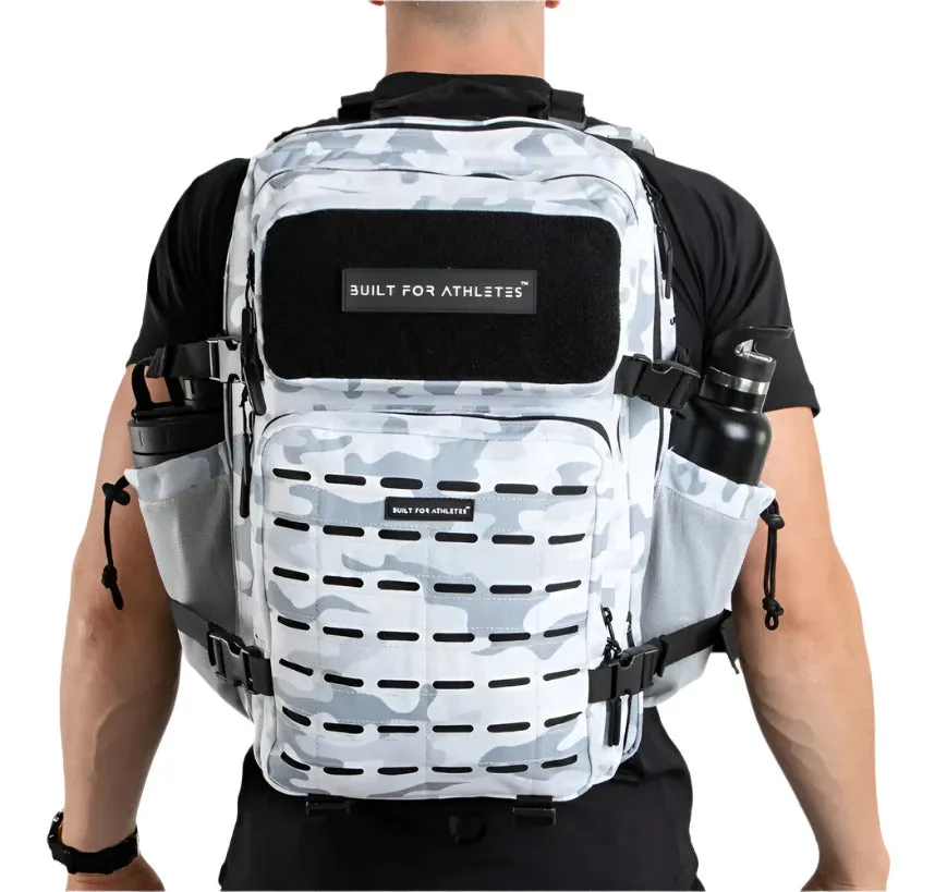 Built for Athletes - Gym Backpack - 45L (Large) - White Camo