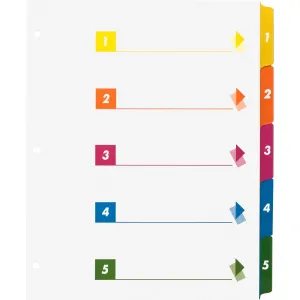 Business Source Color-coded Table of Contents/Tabs Index Dividers