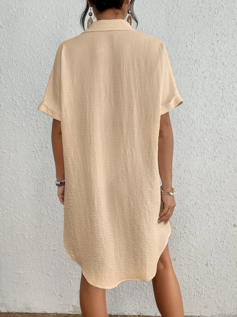 Button Down White Shirt Beach Cover Up