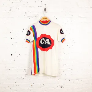 C & A Acrylic Cycling Top Jersey - White - XL