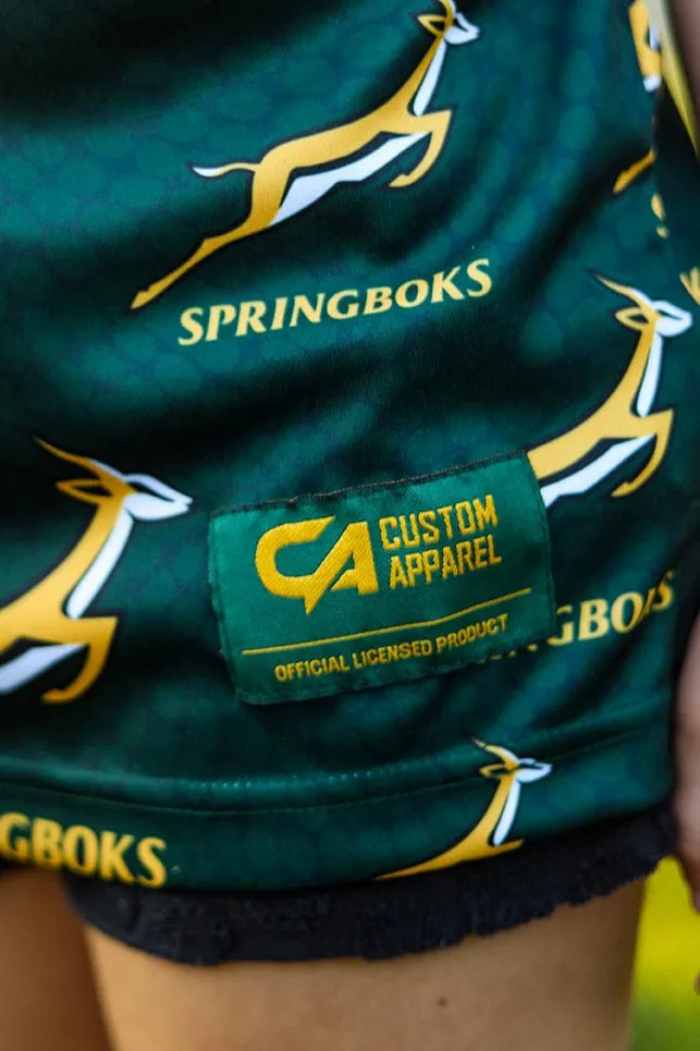 CA JNR Unisex Springbok Golf Shirt | Green Ethnic