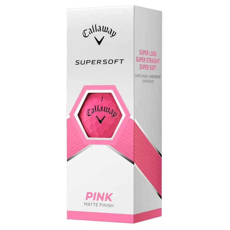Callaway 2023 Supersoft Pink Golf Balls 12Pk