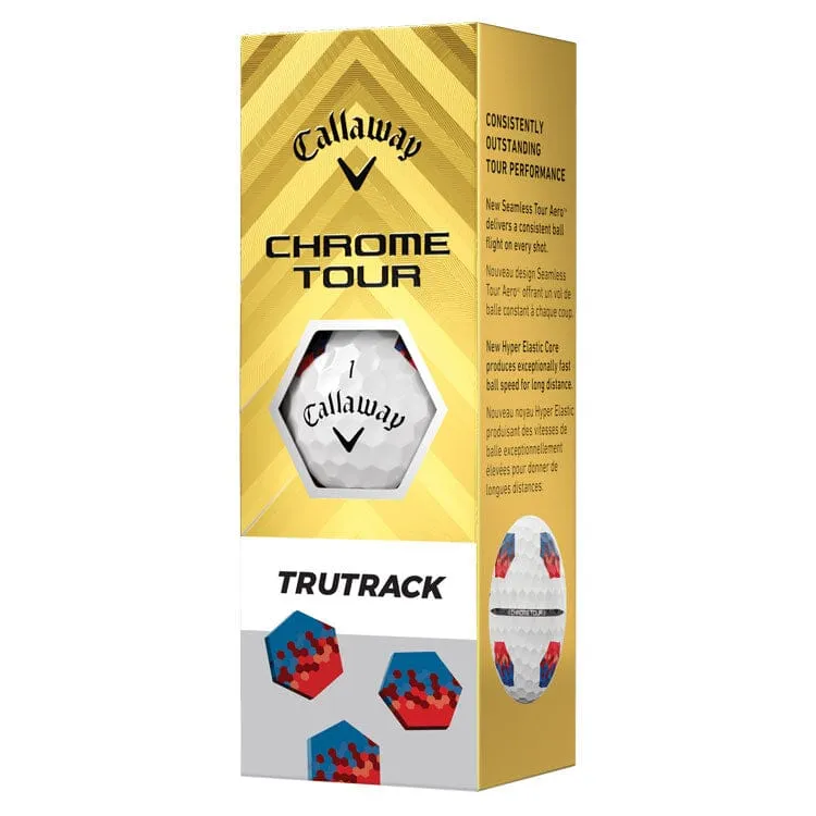 Callaway Chrome Tour TruTrack White Golf Balls 12Pk