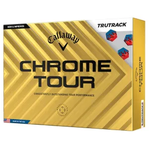 Callaway Chrome Tour TruTrack White Golf Balls 12Pk