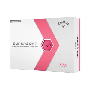 Callaway Supersoft Golf Balls Pink - One Dozen