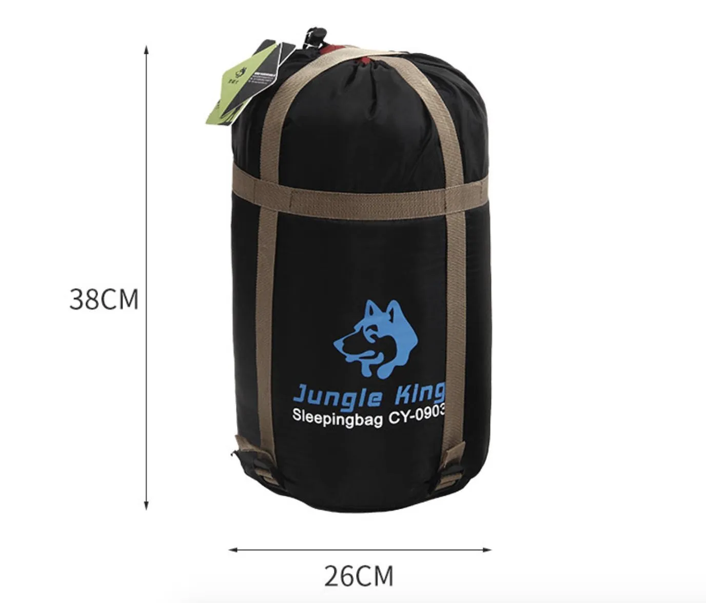Camping Mummy Sleeping Bag Single  -8°C *Coffee *