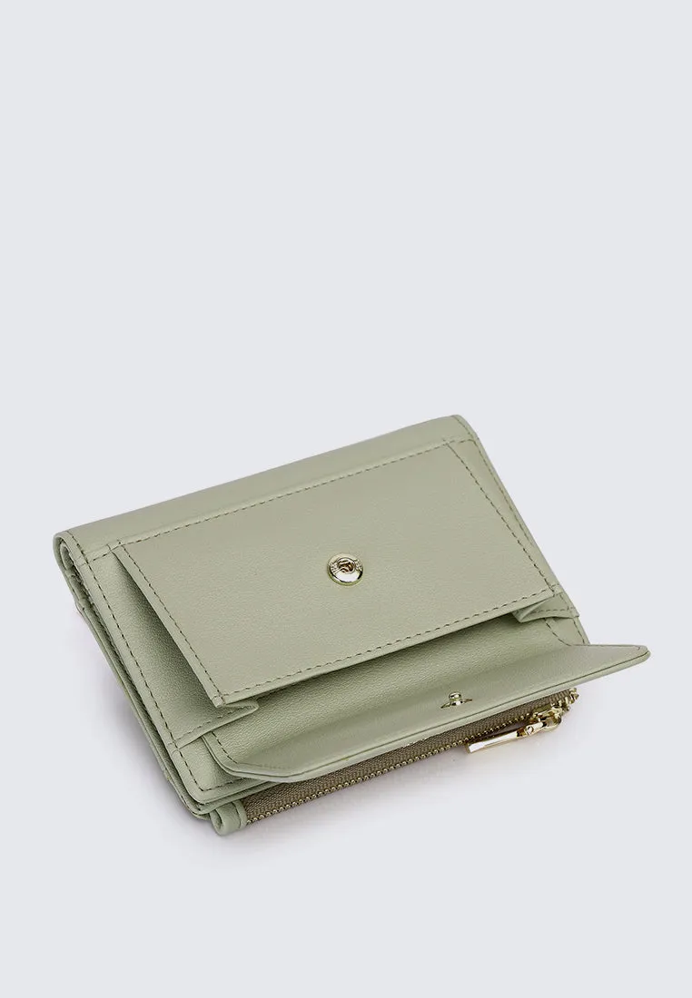 Candy Pop Top Zip Mini Wallet (Light Green)