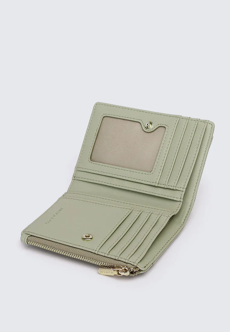 Candy Pop Top Zip Mini Wallet (Light Green)
