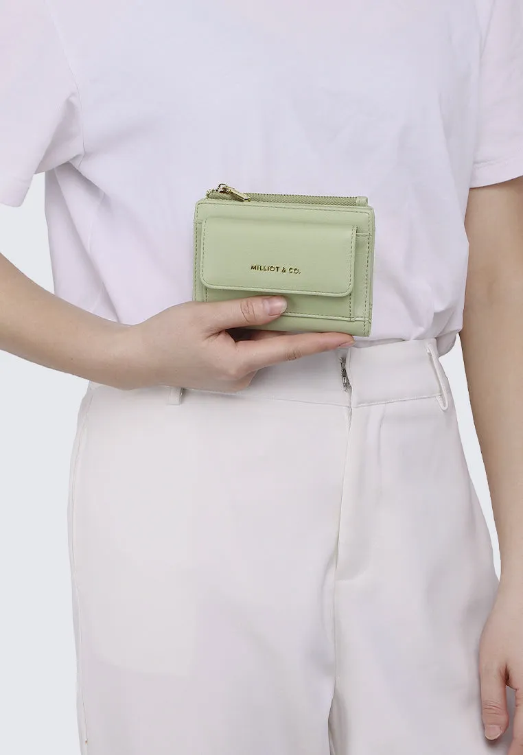 Candy Pop Top Zip Mini Wallet (Light Green)