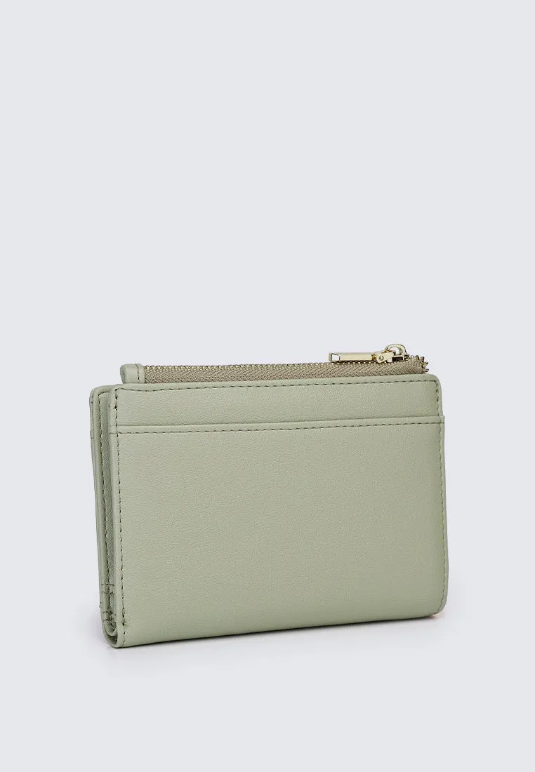 Candy Pop Top Zip Mini Wallet (Light Green)