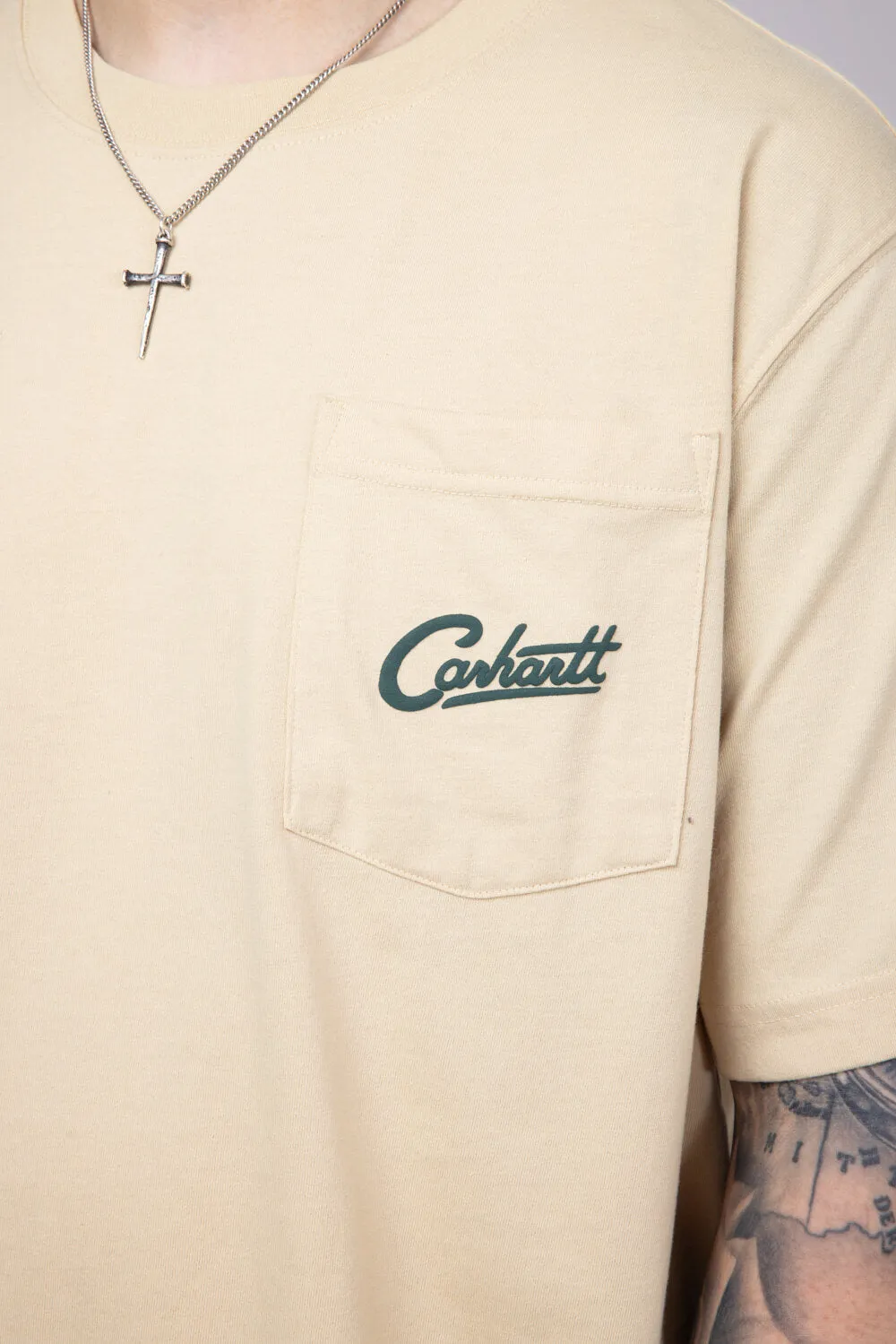 Carhartt Relaxed Fit Lightweight Pocket Dog Graphic T-Shirt for Men in Beach | 106778-A33-BEACH