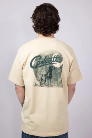 Carhartt Relaxed Fit Lightweight Pocket Dog Graphic T-Shirt for Men in Beach | 106778-A33-BEACH