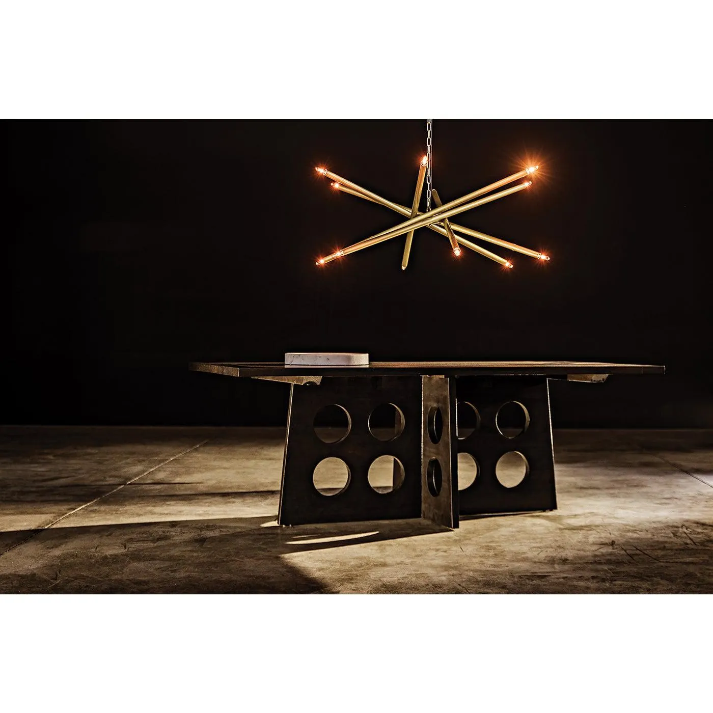 Carlo Dining Table, Ebony Walnut