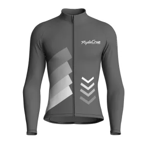 Celestial Grid | Ash Gray Male Long Sleeves Jersey