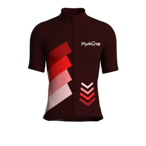 Celestial Grid | Dark Red Male Short Sleeves Jersey