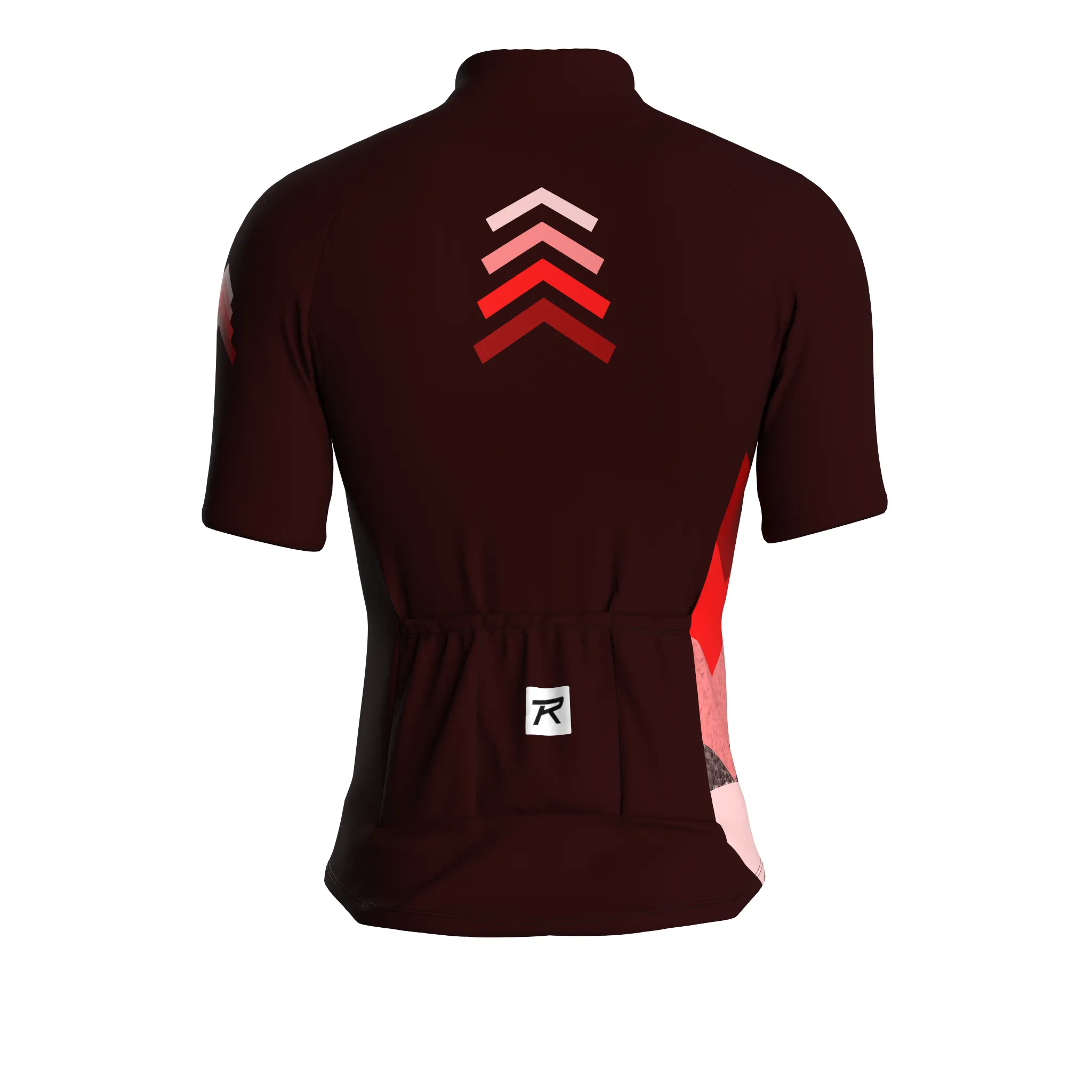 Celestial Grid | Dark Red Male Short Sleeves Jersey