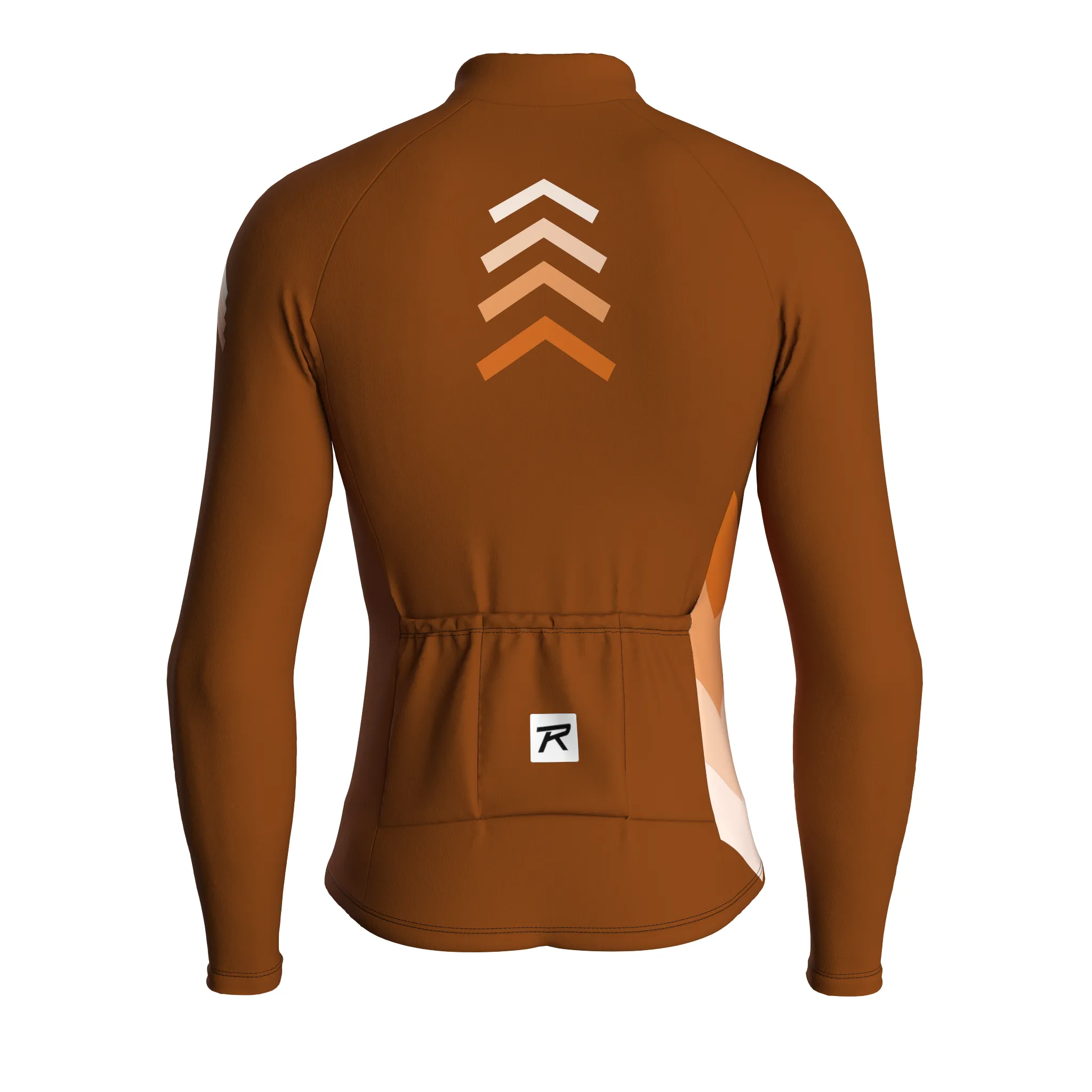 Celestial Grid | Earth Brown Male Long Sleeves Jersey