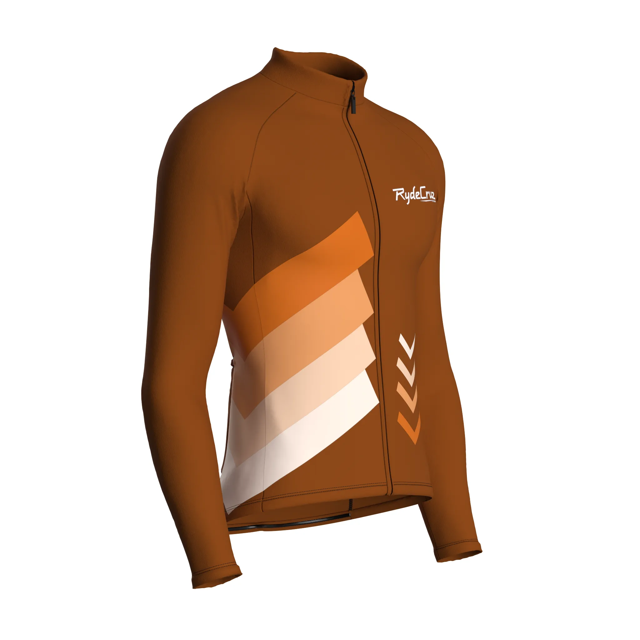 Celestial Grid | Earth Brown Male Long Sleeves Jersey