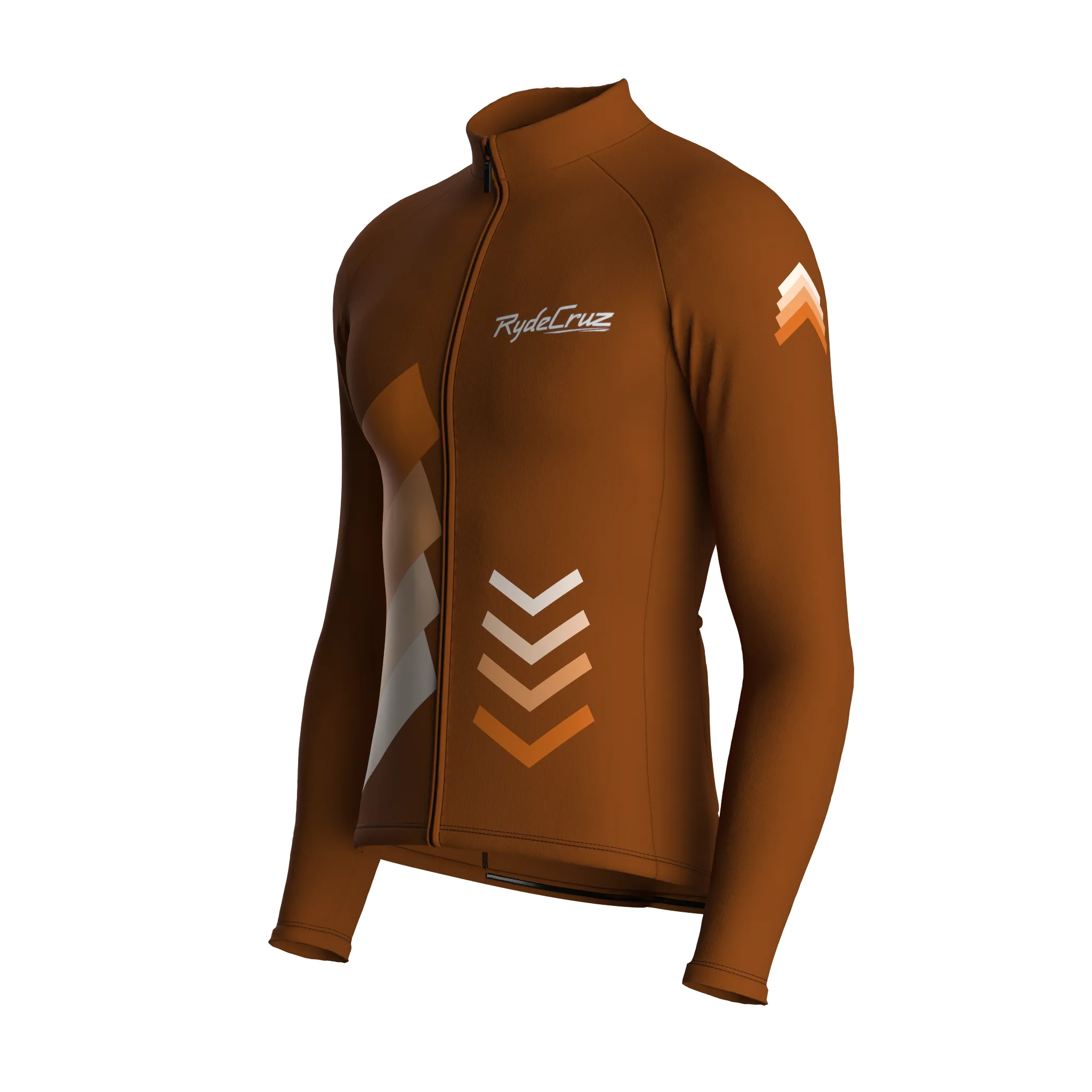 Celestial Grid | Earth Brown Male Long Sleeves Jersey