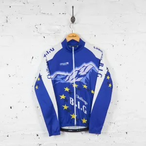Challenge Big Long Sleeve Cycling Jersey - Blue - M