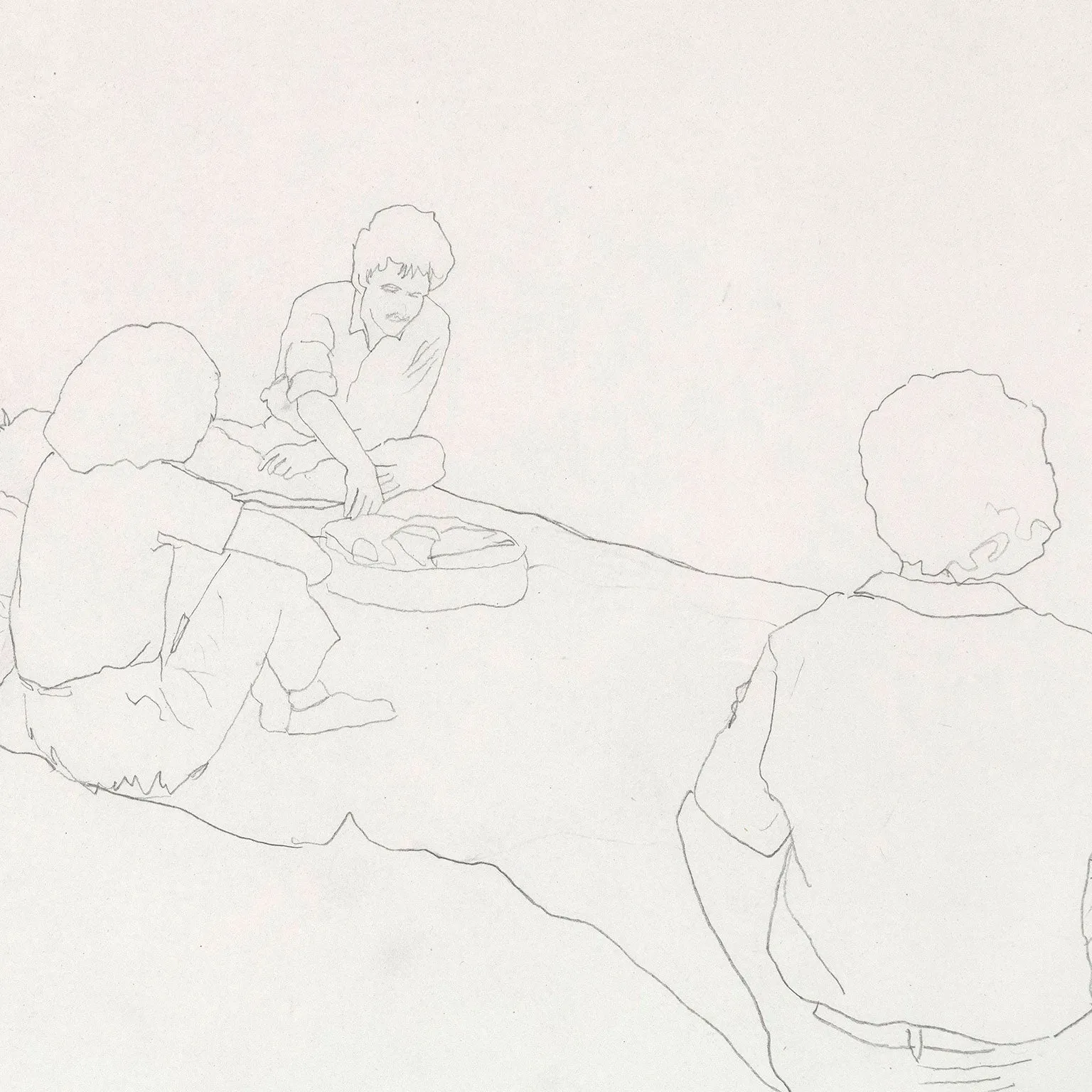CHARLES PACHTER "PICNIC (STRATFORD)", 1983