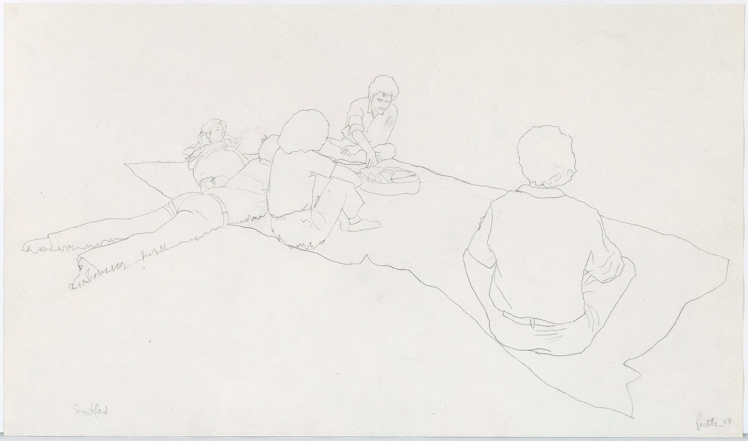 CHARLES PACHTER "PICNIC (STRATFORD)", 1983