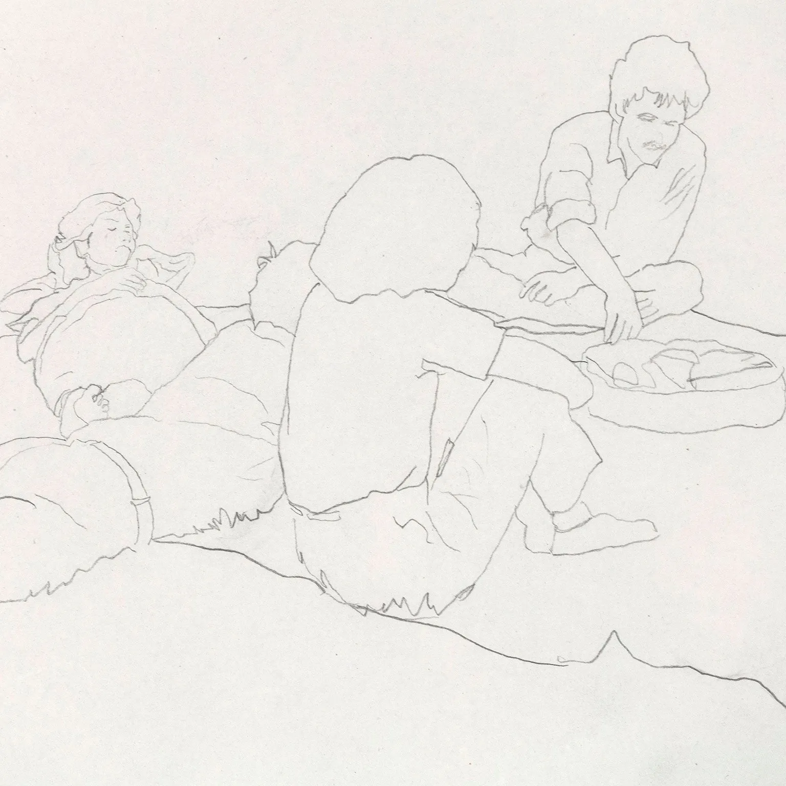 CHARLES PACHTER "PICNIC (STRATFORD)", 1983