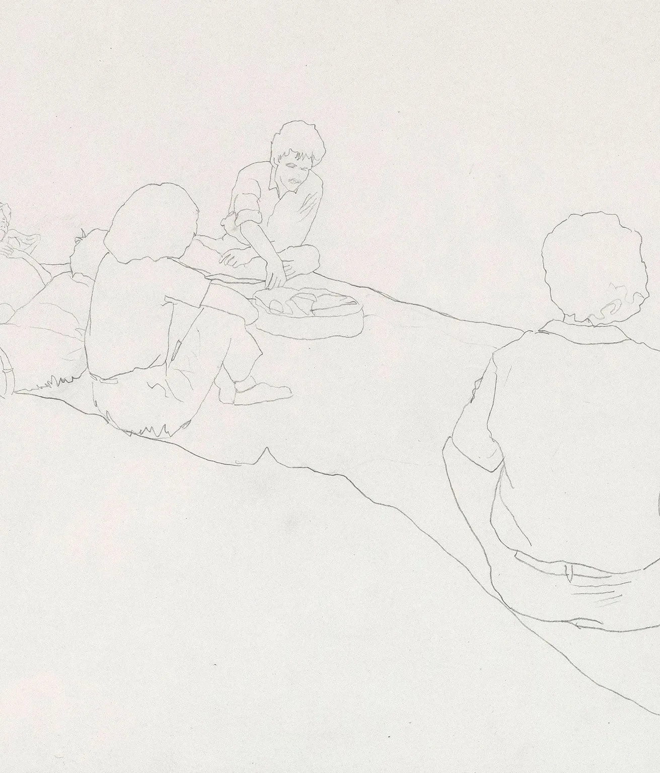 CHARLES PACHTER "PICNIC (STRATFORD)", 1983