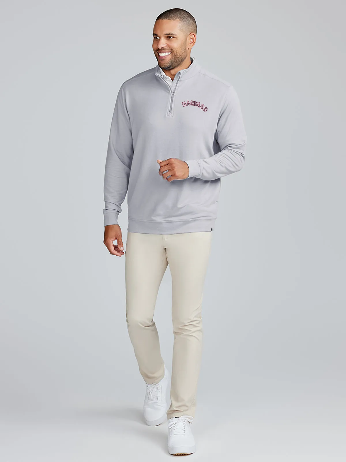 Cloud French Terry Quarter Zip - Harvard
