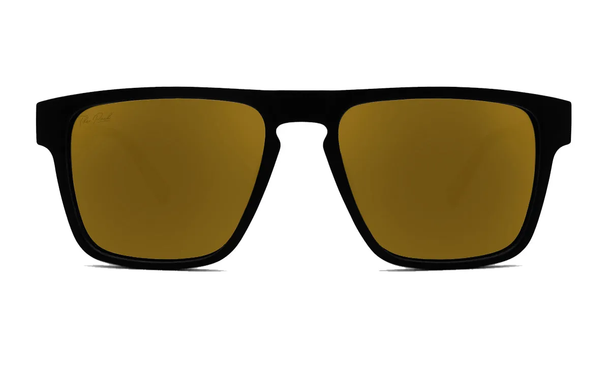 Club House - Matte Black Gold Polarized