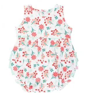 Coral Charm Bubble Romper