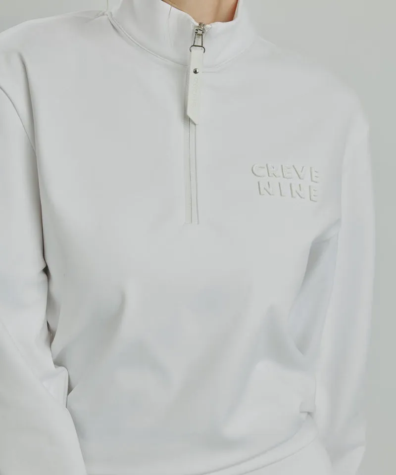 CREVE NINE: Swing Lettering T-Shirt - White