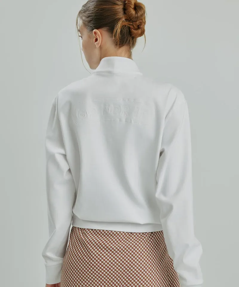 CREVE NINE: Swing Lettering T-Shirt - White