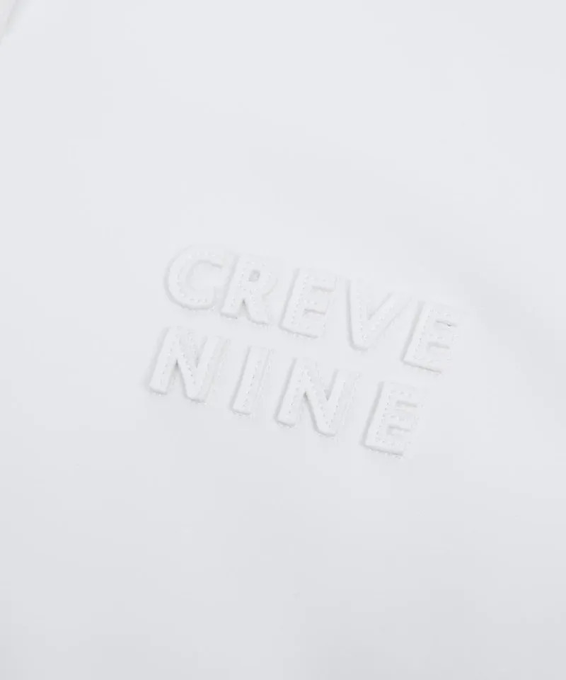 CREVE NINE: Swing Lettering T-Shirt - White