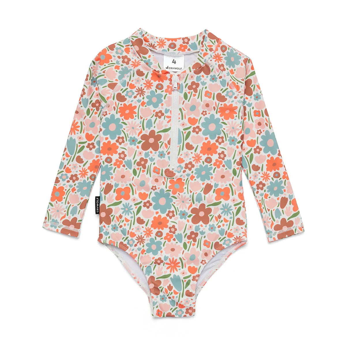 CRYWOLF LONG SLEEVE SWIMSUIT FLOWER MARKET