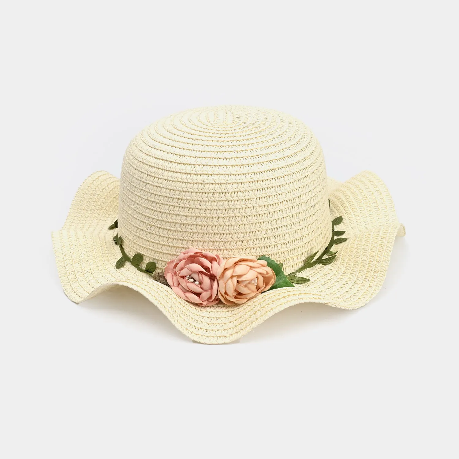 Cute Baby Beach Round Cap/Hat with Elastic | 18M 
