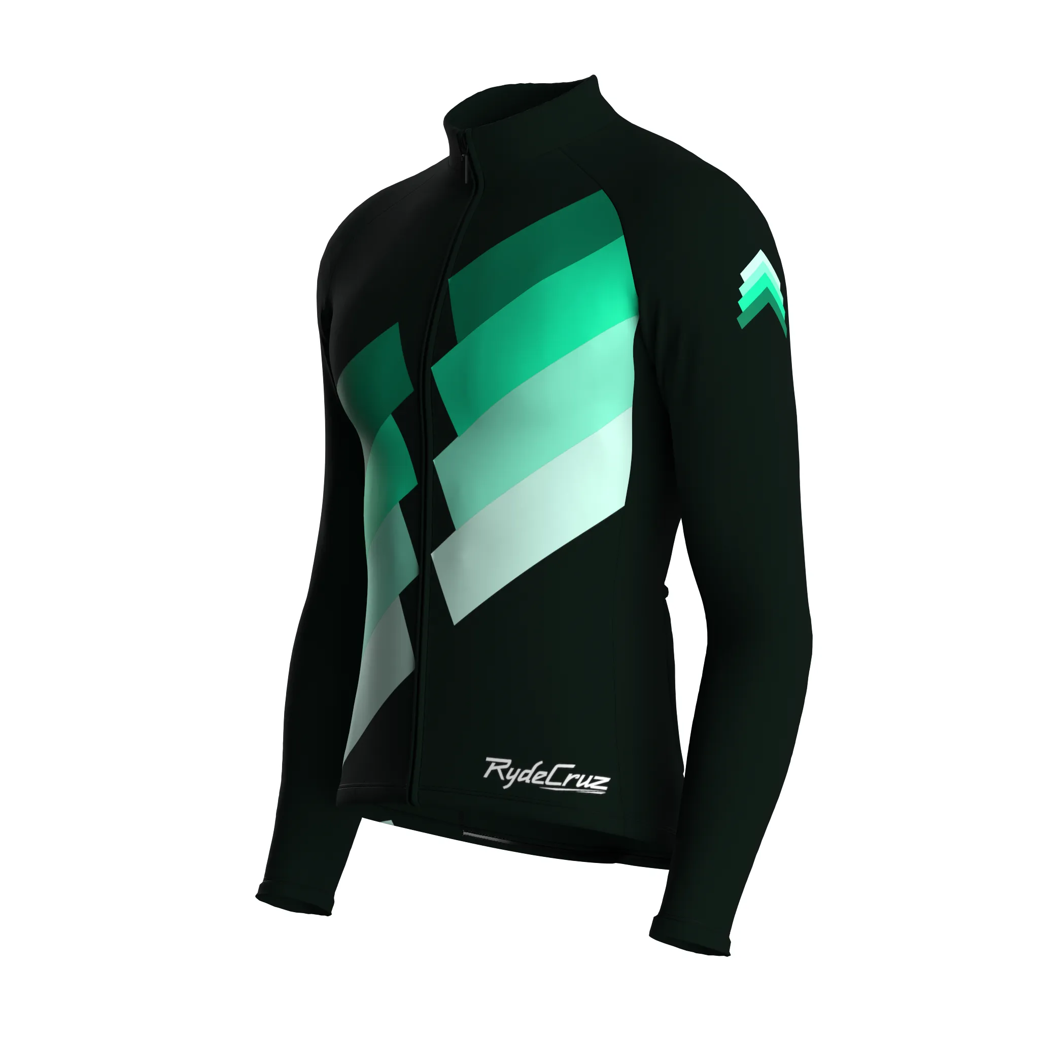 Digital Echo | Dark Green Male Long Sleeves Jersey