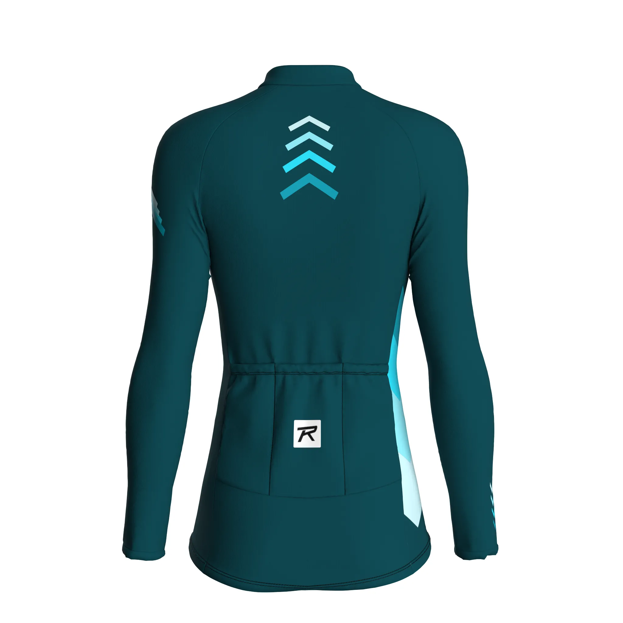 Digital Echo | Midnight Green Female Long Sleeves Jersey