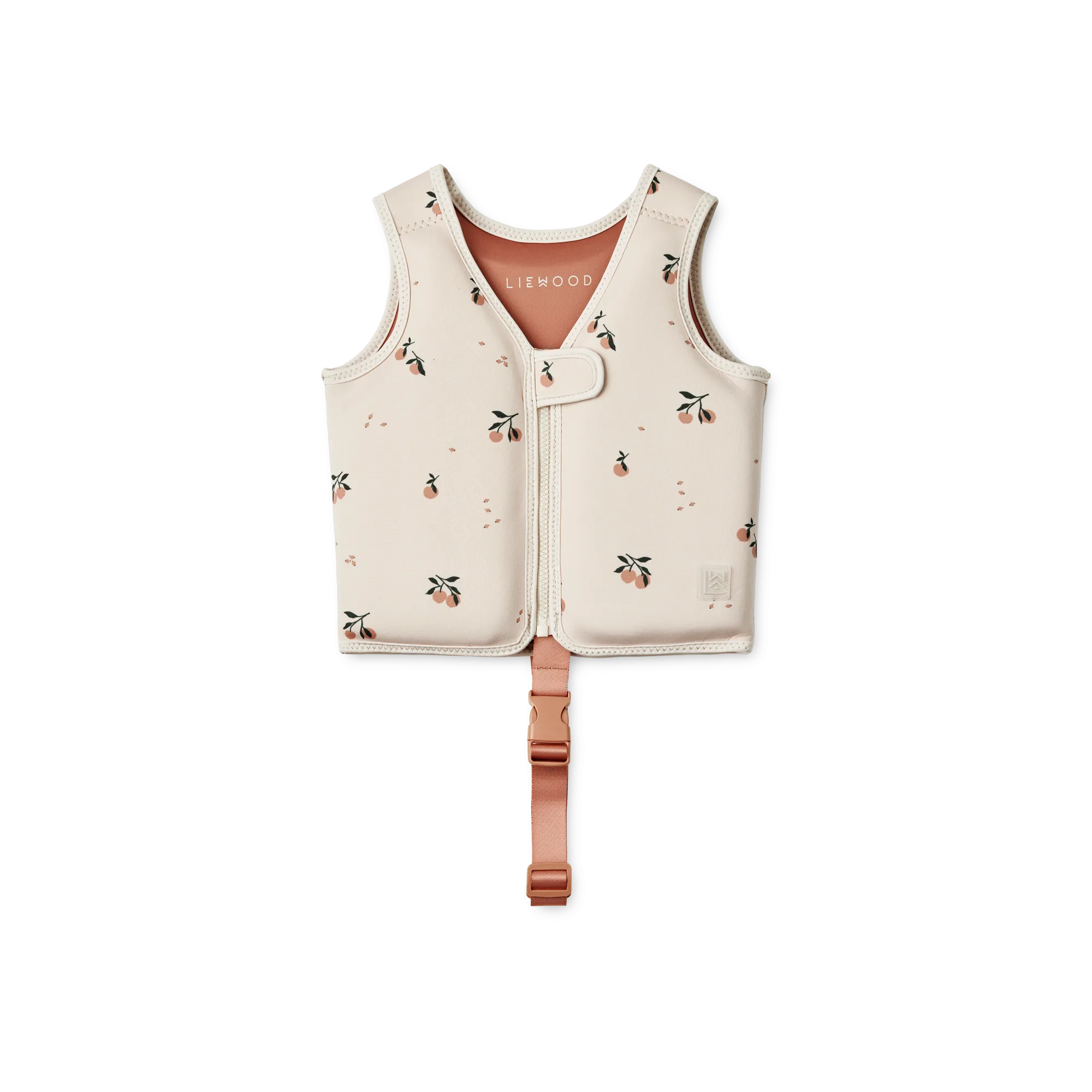 Dove Peach Print Neoprene Swim Vest (Seashell)
