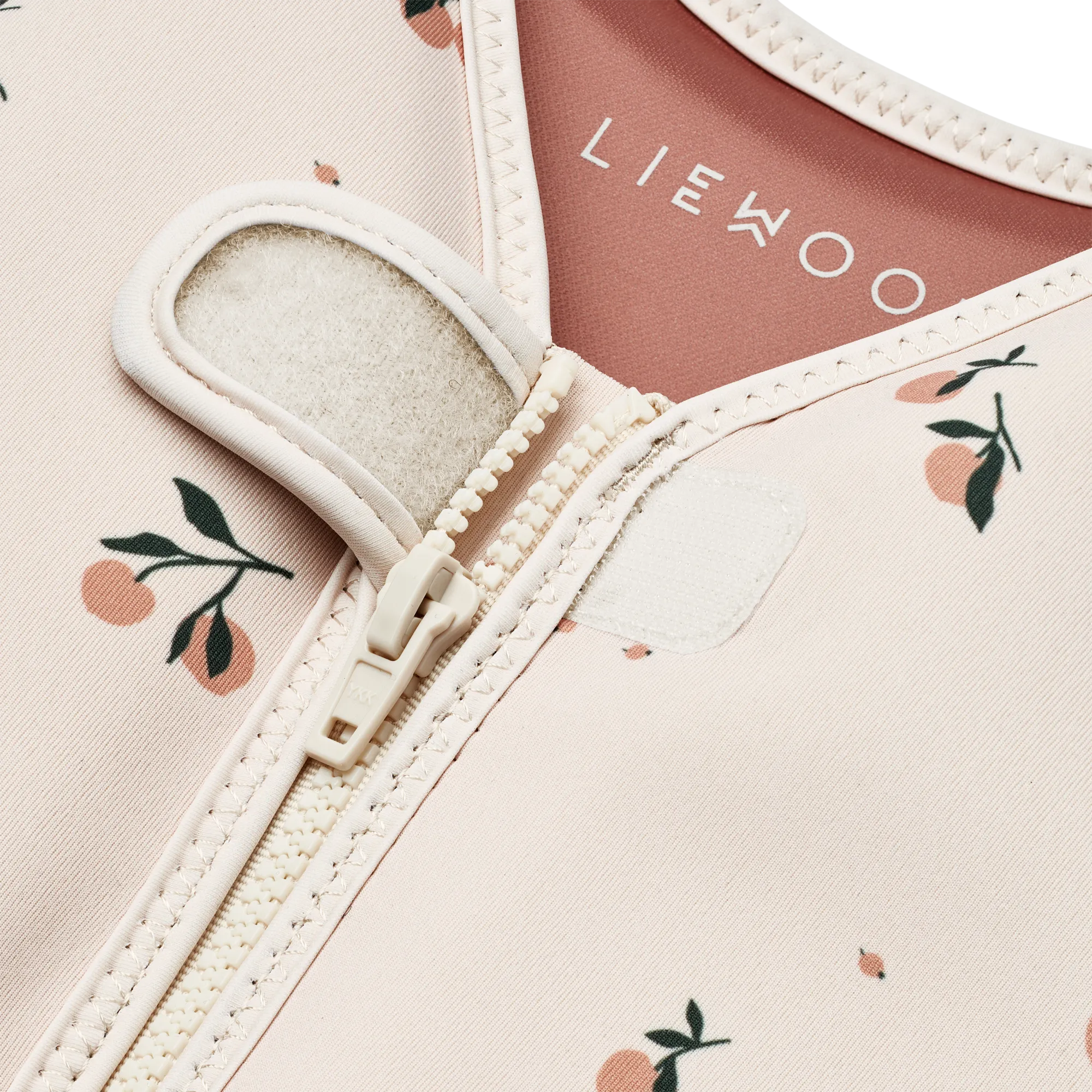 Dove Peach Print Neoprene Swim Vest (Seashell)
