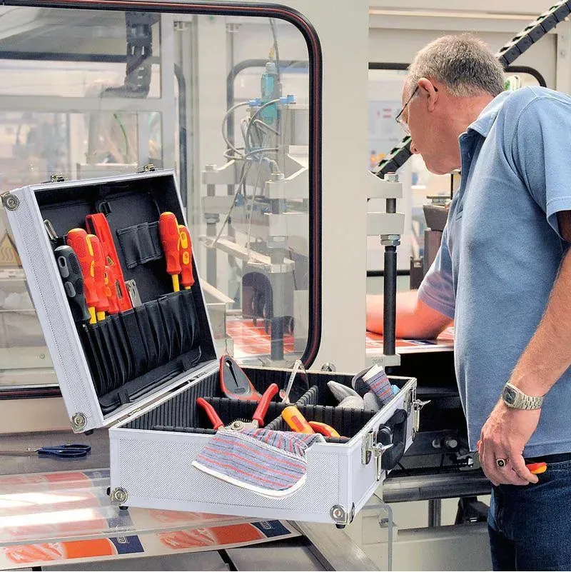 DRAPER ELECTRICIANS ENGINEERS ALUMINIUM TOOL CASE ADJUSTABLE INTERNAL DIVIDERS
