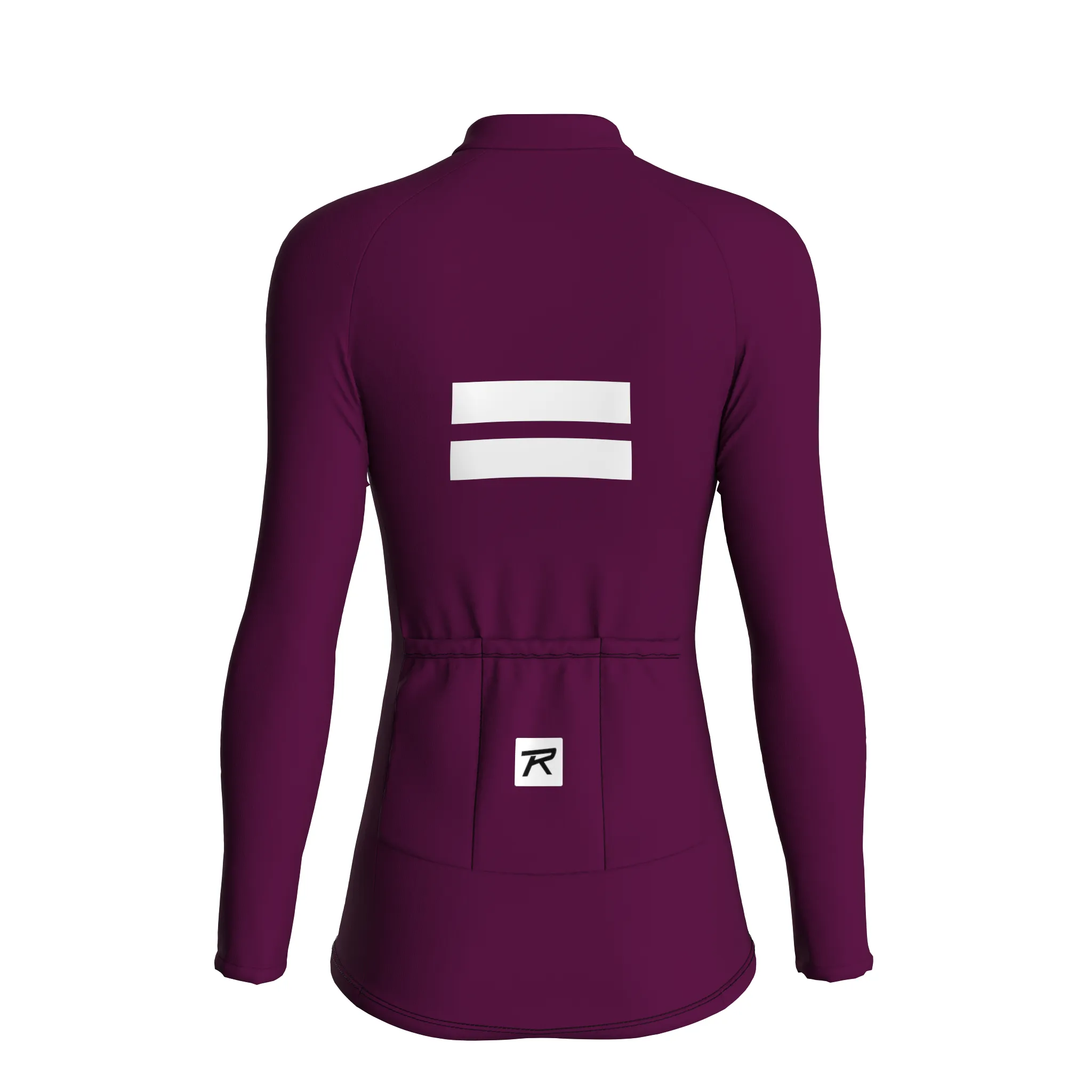 Dual Stripe Dynamics | Aubergine Female Long Sleeves Jersey