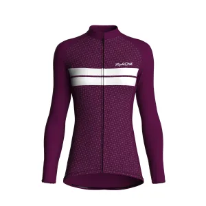 Dual Stripe Dynamics | Aubergine Female Long Sleeves Jersey