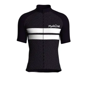Dual Stripe Dynamics | Dark Purple Male Short Sleeves Jersey