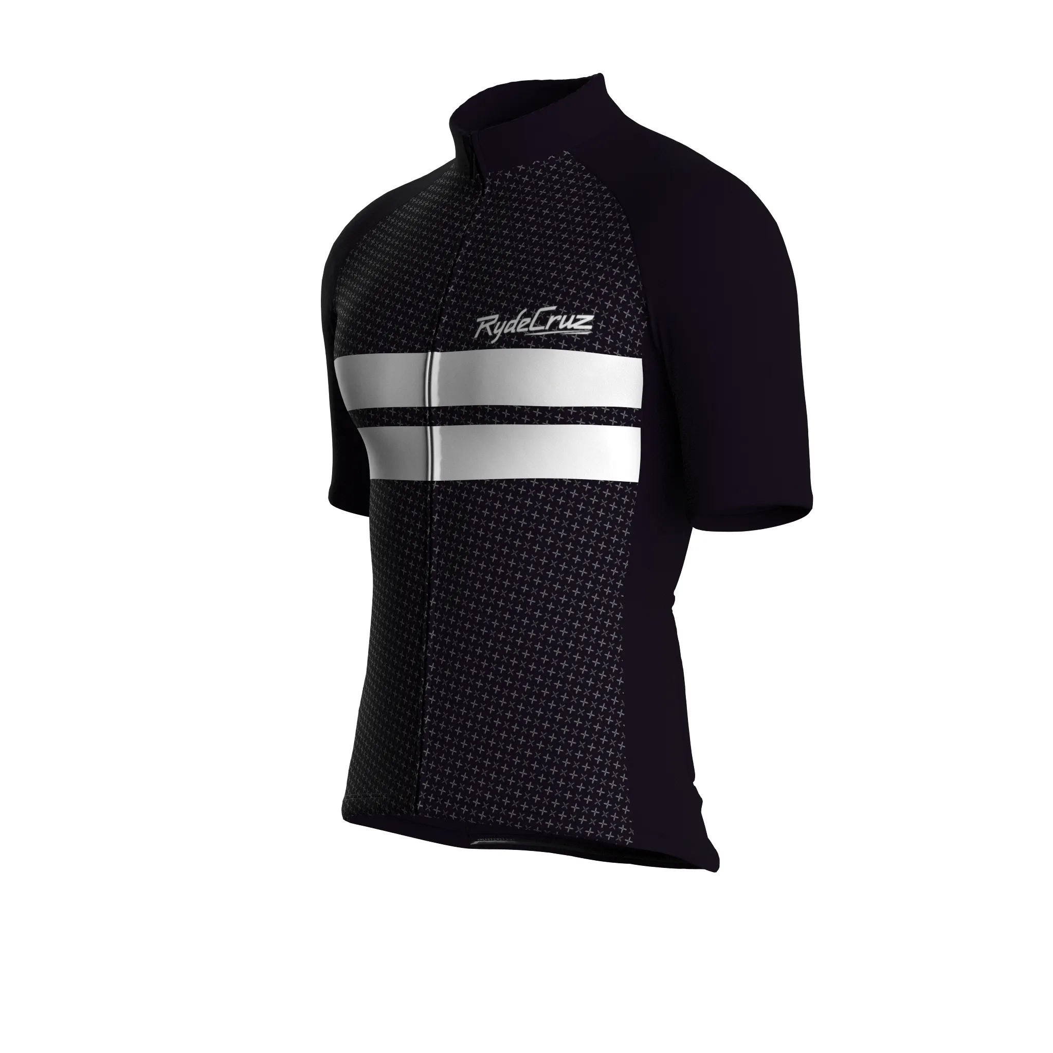 Dual Stripe Dynamics | Dark Purple Male Short Sleeves Jersey