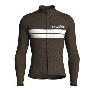 Dual Stripe Dynamics | Taupe Male Long Sleeves Jersey