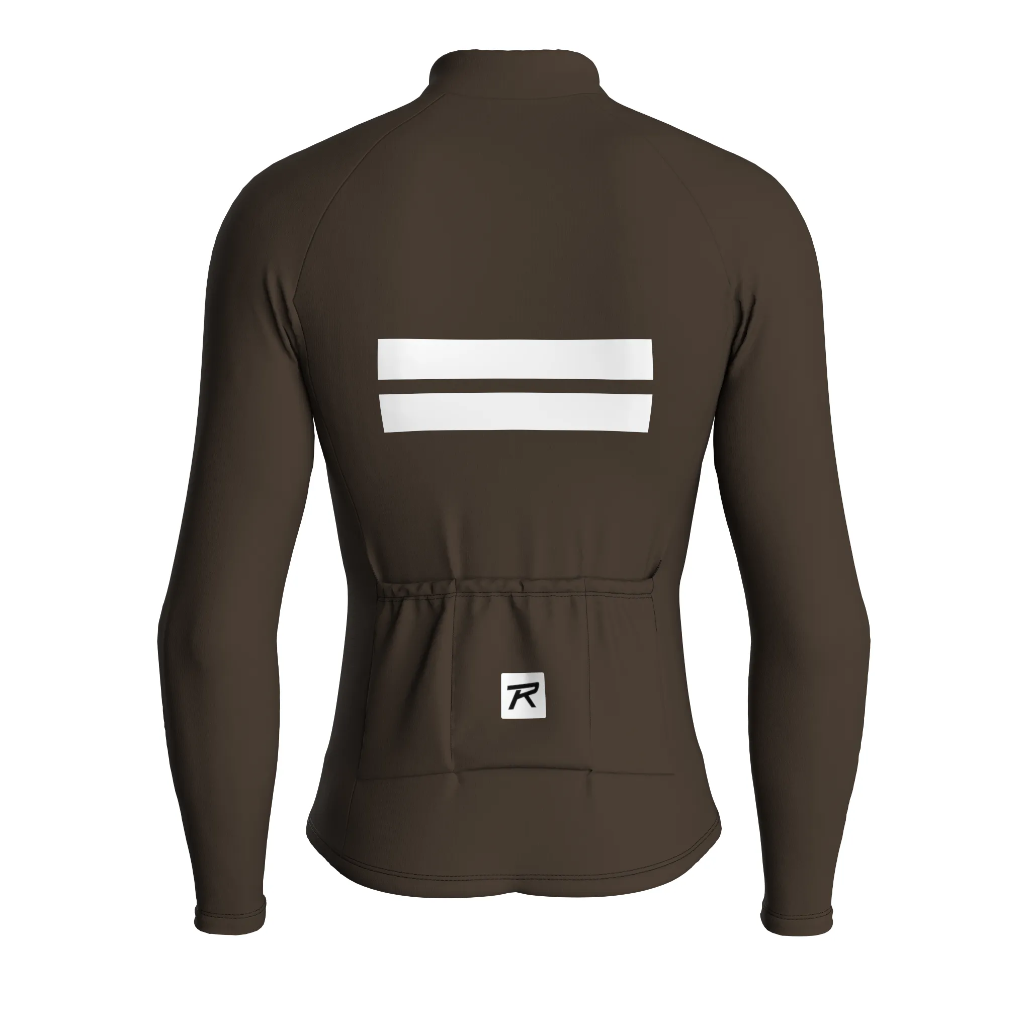 Dual Stripe Dynamics | Taupe Male Long Sleeves Jersey
