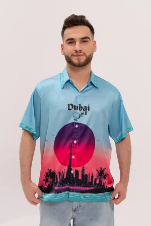 Dubai Skyline Hawaiian Shirt
