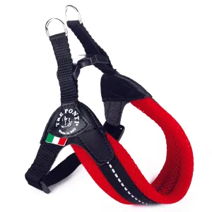Easy Fit Red Mesh Harness with Adjustable Girth